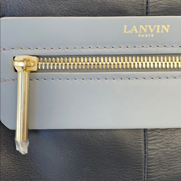 LANVIN PARIS BOWLING SATCHEL CALF BLACK GREY
